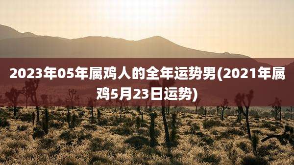2023年05年属鸡人的全年运势男(2021年属鸡5月23日运势)