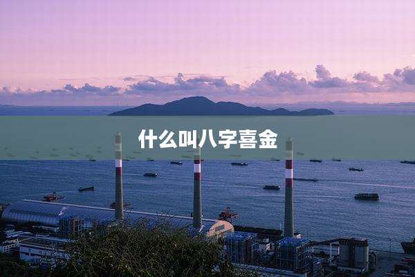 什么叫八字喜金