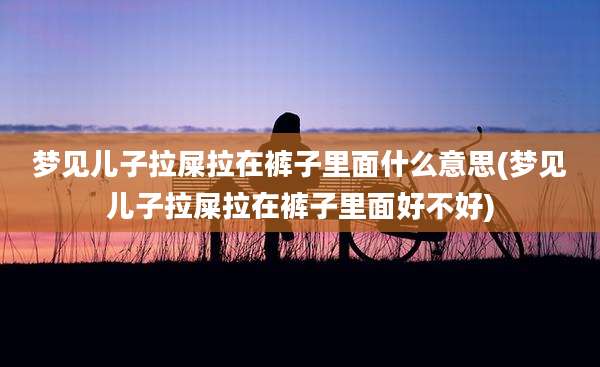 梦见儿子拉屎拉在裤子里面什么意思(梦见儿子拉屎拉在裤子里面好不好)