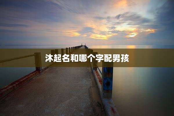 沐起名和哪个字配男孩