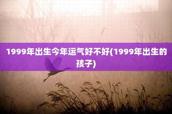 1999年出生今年运气好不好(1999年出生的孩子)