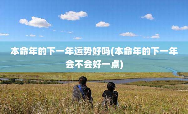 本命年的下一年运势好吗(本命年的下一年会不会好一点)
