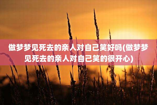 做梦梦见死去的亲人对自己笑好吗(做梦梦见死去的亲人对自己笑的很开心)
