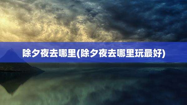 除夕夜去哪里(除夕夜去哪里玩最好)