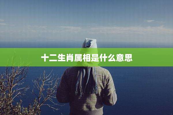 十二生肖属相是什么意思