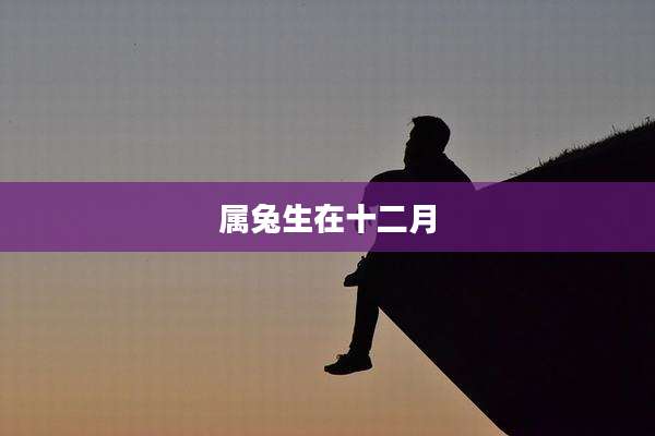 属兔生在十二月