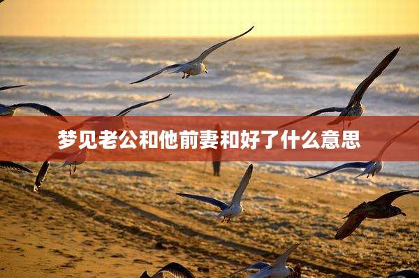 梦见老公和他前妻和好了什么意思