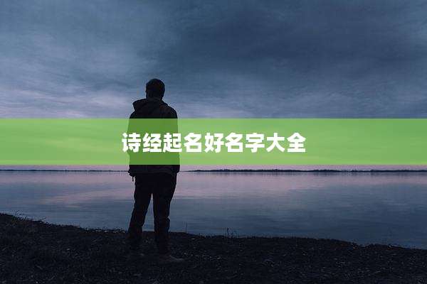 诗经起名好名字大全