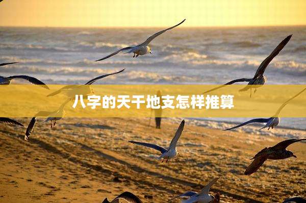 八字的天干地支怎样推算