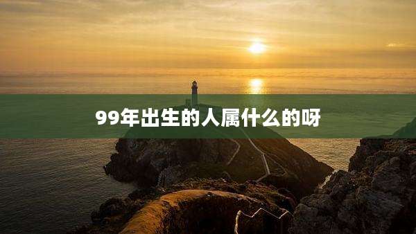 99年出生的人属什么的呀