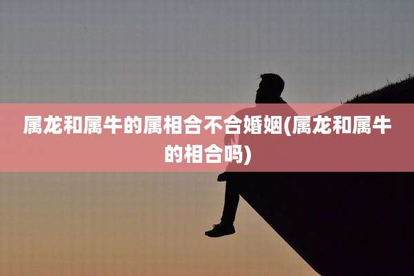 属龙和属牛的属相合不合婚姻(属龙和属牛的相合吗)
