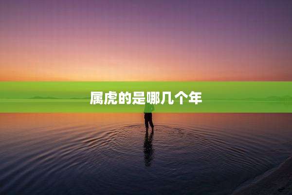属虎的是哪几个年