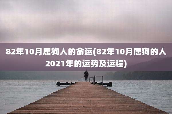 82年10月属狗人的命运(82年10月属狗的人2021年的运势及运程)