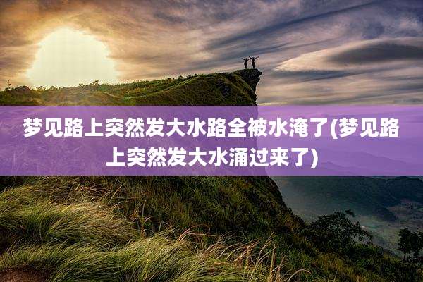 梦见路上突然发大水路全被水淹了(梦见路上突然发大水涌过来了)