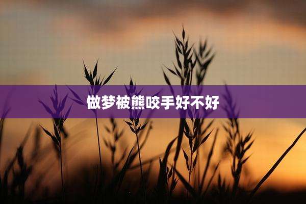 做梦被熊咬手好不好