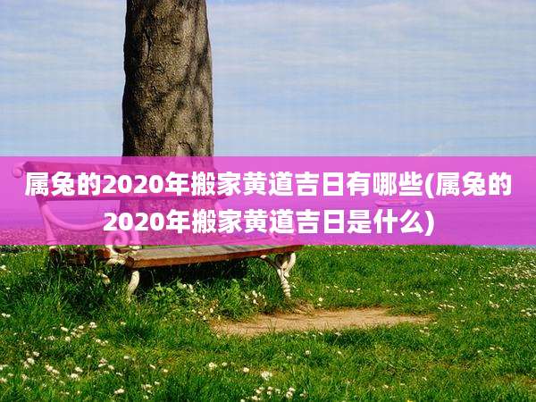 属兔的2020年搬家黄道吉日有哪些(属兔的2020年搬家黄道吉日是什么)