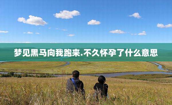 梦见黑马向我跑来.不久怀孕了什么意思