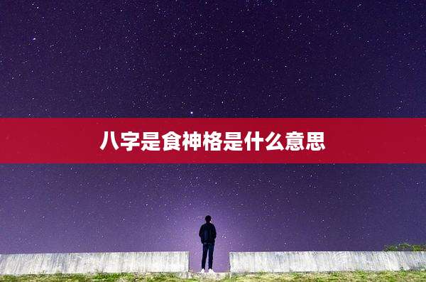八字是食神格是什么意思