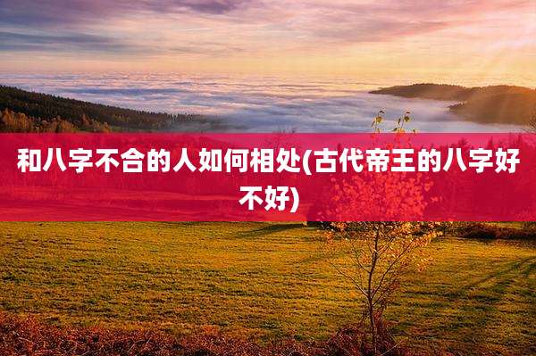 和八字不合的人如何相处(古代帝王的八字好不好)