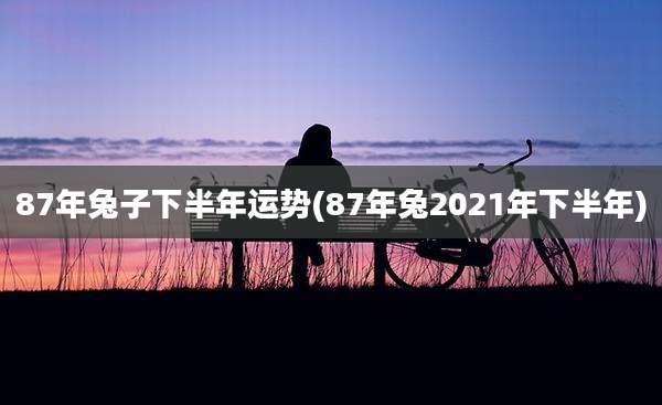 87年兔子下半年运势(87年兔2021年下半年)
