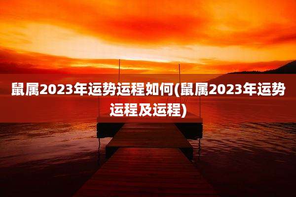 鼠属2023年运势运程如何(鼠属2023年运势运程及运程)