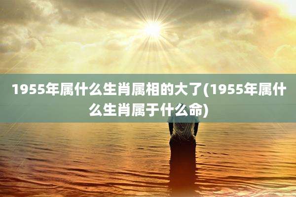 1955年属什么生肖属相的大了(1955年属什么生肖属于什么命)