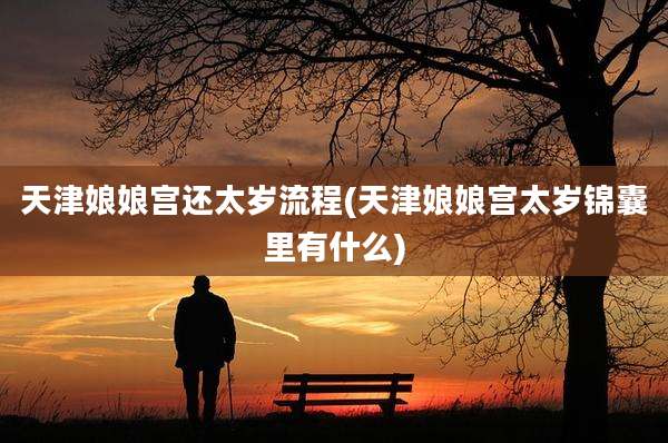 天津娘娘宫还太岁流程(天津娘娘宫太岁锦囊里有什么)