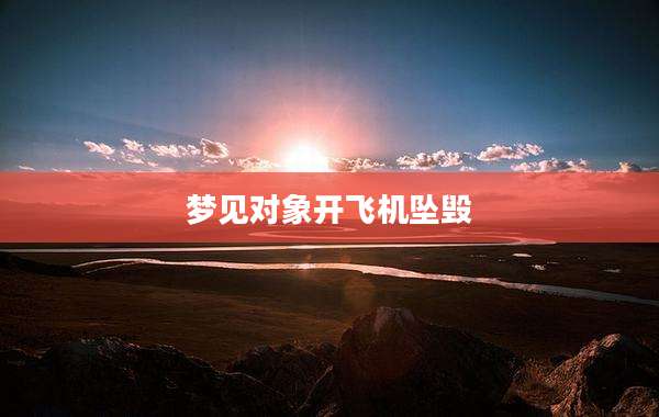 梦见对象开飞机坠毁