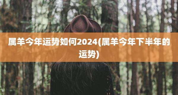 属羊今年运势如何2024(属羊今年下半年的运势)