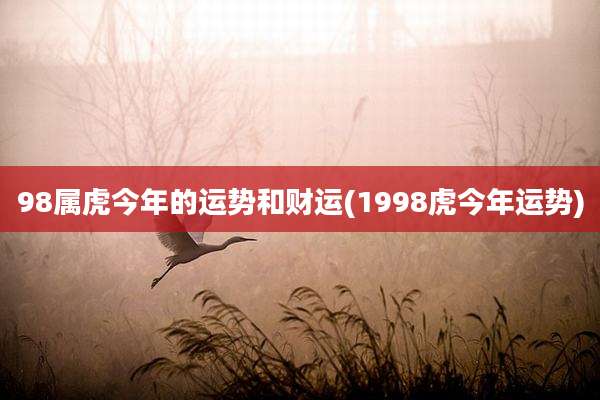 98属虎今年的运势和财运(1998虎今年运势)