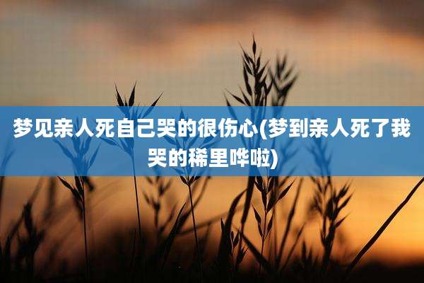 梦见亲人死自己哭的很伤心(梦到亲人死了我哭的稀里哗啦)