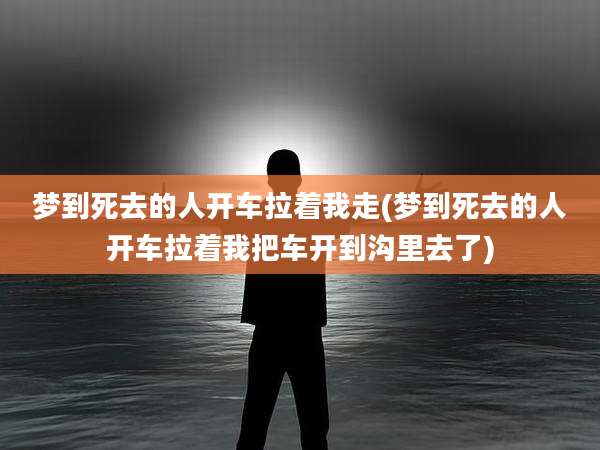 梦到死去的人开车拉着我走(梦到死去的人开车拉着我把车开到沟里去了)