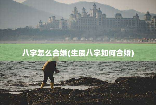 八字怎么合婚(生辰八字如何合婚)