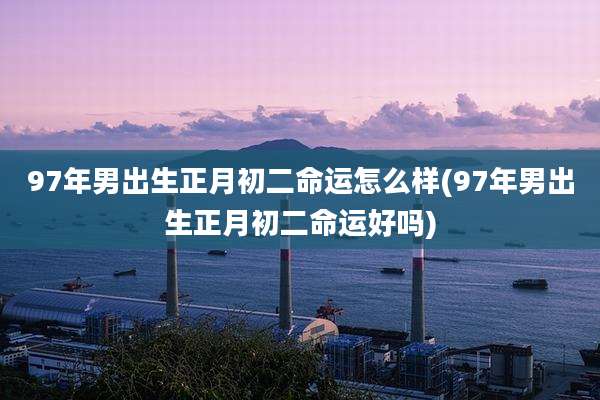 97年男出生正月初二命运怎么样(97年男出生正月初二命运好吗)