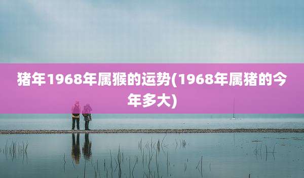 猪年1968年属猴的运势(1968年属猪的今年多大)