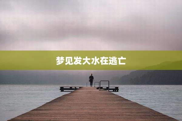 梦见发大水在逃亡
