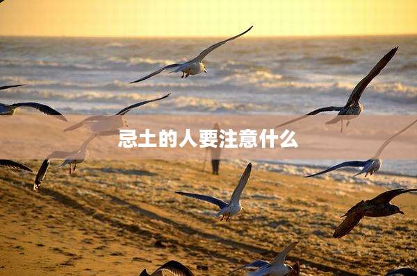 忌土的人要注意什么