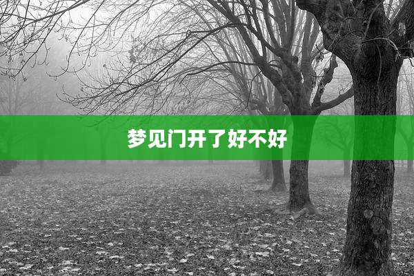 梦见门开了好不好