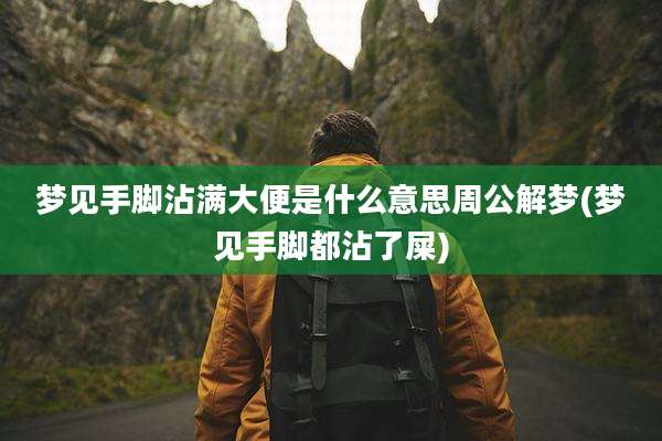梦见手脚沾满大便是什么意思周公解梦(梦见手脚都沾了屎)