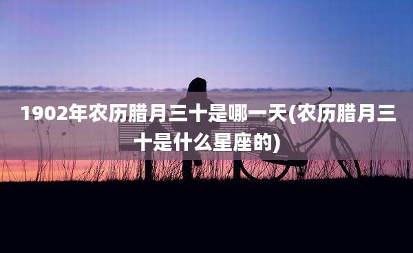 1902年农历腊月三十是哪一天(农历腊月三十是什么星座的)