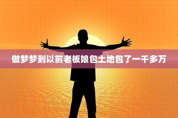 做梦梦到以前老板娘包土地包了一千多万