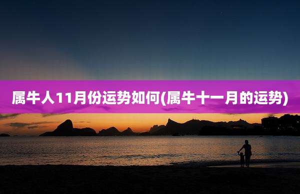 属牛人11月份运势如何(属牛十一月的运势)