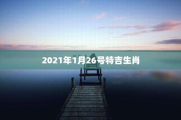 2021年1月26号特吉生肖