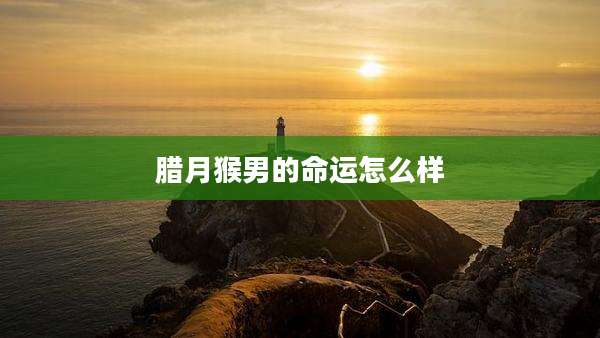 腊月猴男的命运怎么样