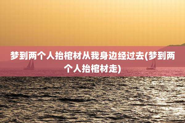 梦到两个人抬棺材从我身边经过去(梦到两个人抬棺材走)