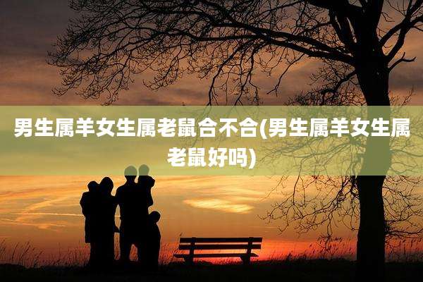 男生属羊女生属老鼠合不合(男生属羊女生属老鼠好吗)
