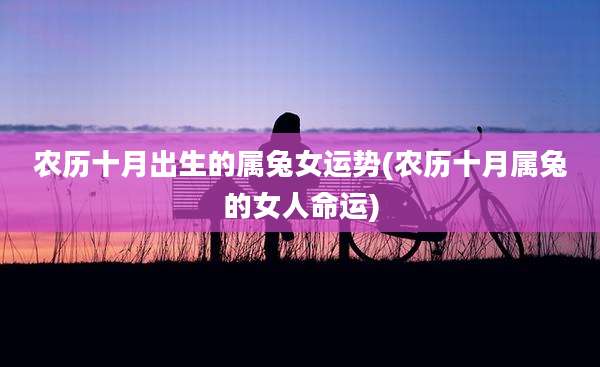 农历十月出生的属兔女运势(农历十月属兔的女人命运)