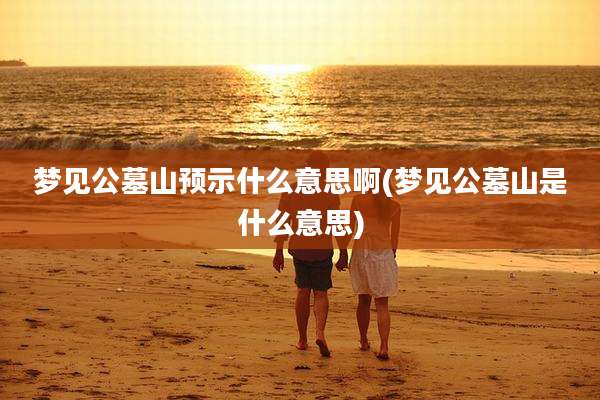 梦见公墓山预示什么意思啊(梦见公墓山是什么意思)