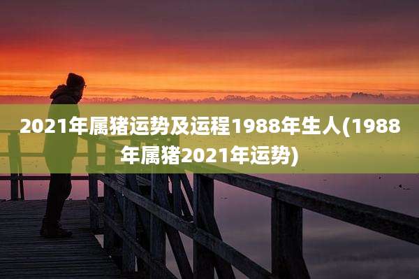 2021年属猪运势及运程1988年生人(1988年属猪2021年运势)