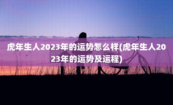 虎年生人2023年的运势怎么样(虎年生人2023年的运势及运程)